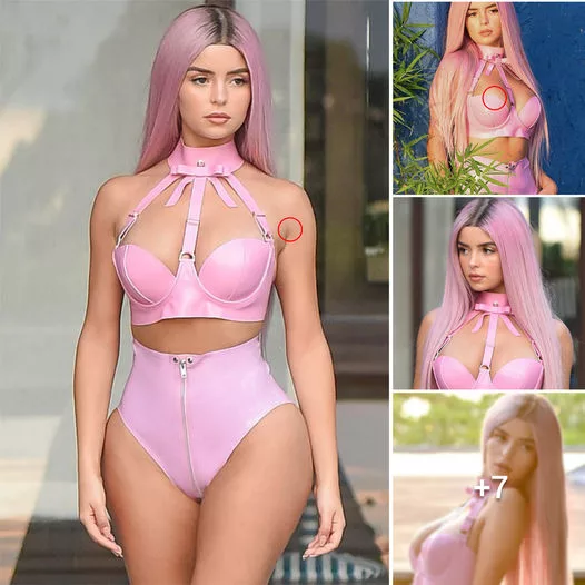 Phuket’s Sultry Charm: Demi Rose Flaunts Her Curves in a Steamy Latex and Pink Photoshoot